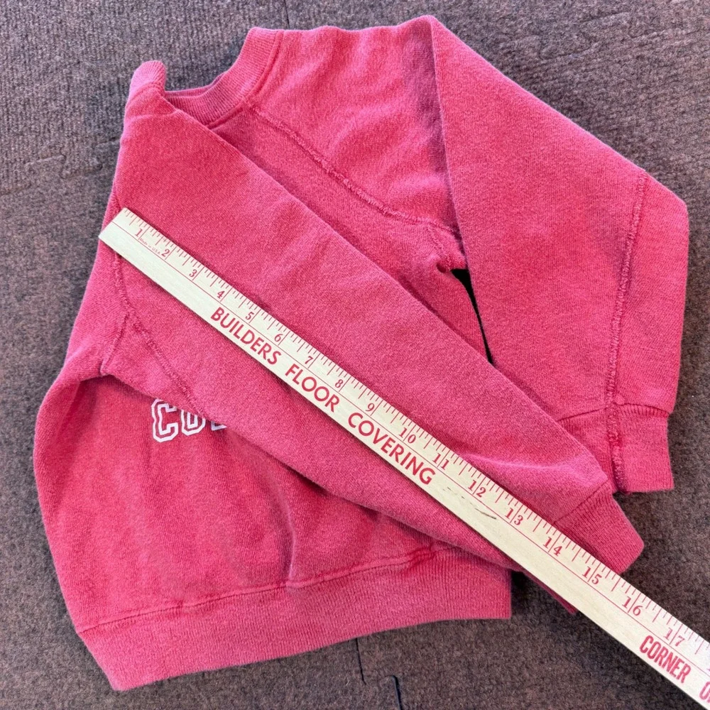 Vintage 70's rare Velva Sheen Oakland Community College Kids Sweatshirt Small A+